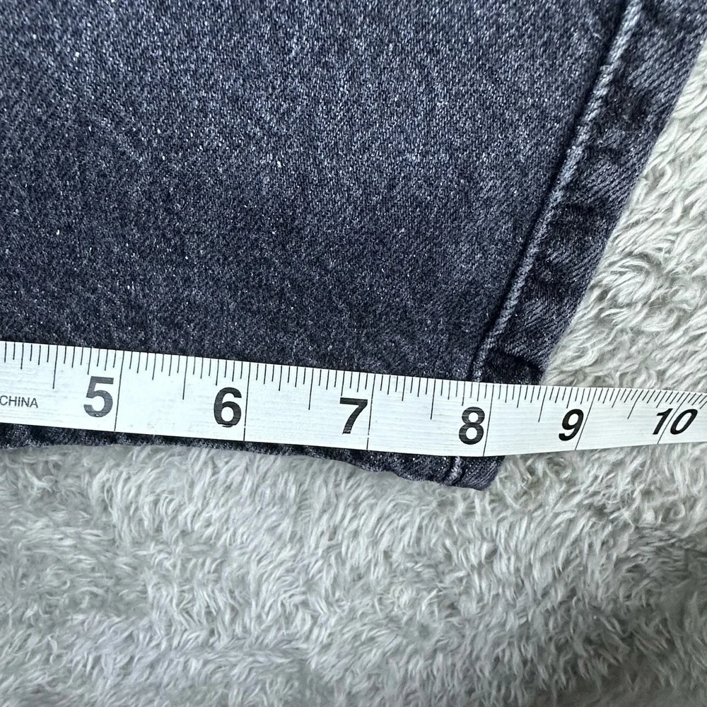 Levi's Women 27 Ribcage Straight Wellthread Black Denim Jeans Hemp‎ Cotton Blend